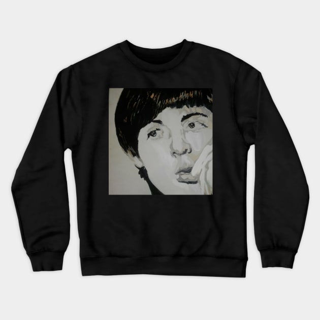 Paul McCartney Crewneck Sweatshirt by Mike Nesloney Art